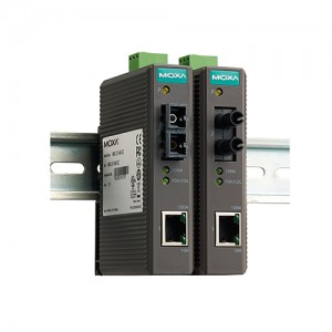 مبدل رسانه اترنت به فیبر موگزا MOXA IMC-21-S-SC Ethernet-To-Fiber Media Converter