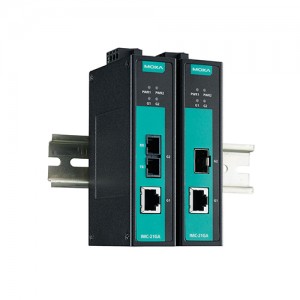 مبدل رسانه اترنت به فیبر موگزا MOXA IMC-21GA-LX-SC-T Ethernet-To-Fiber Media Converter